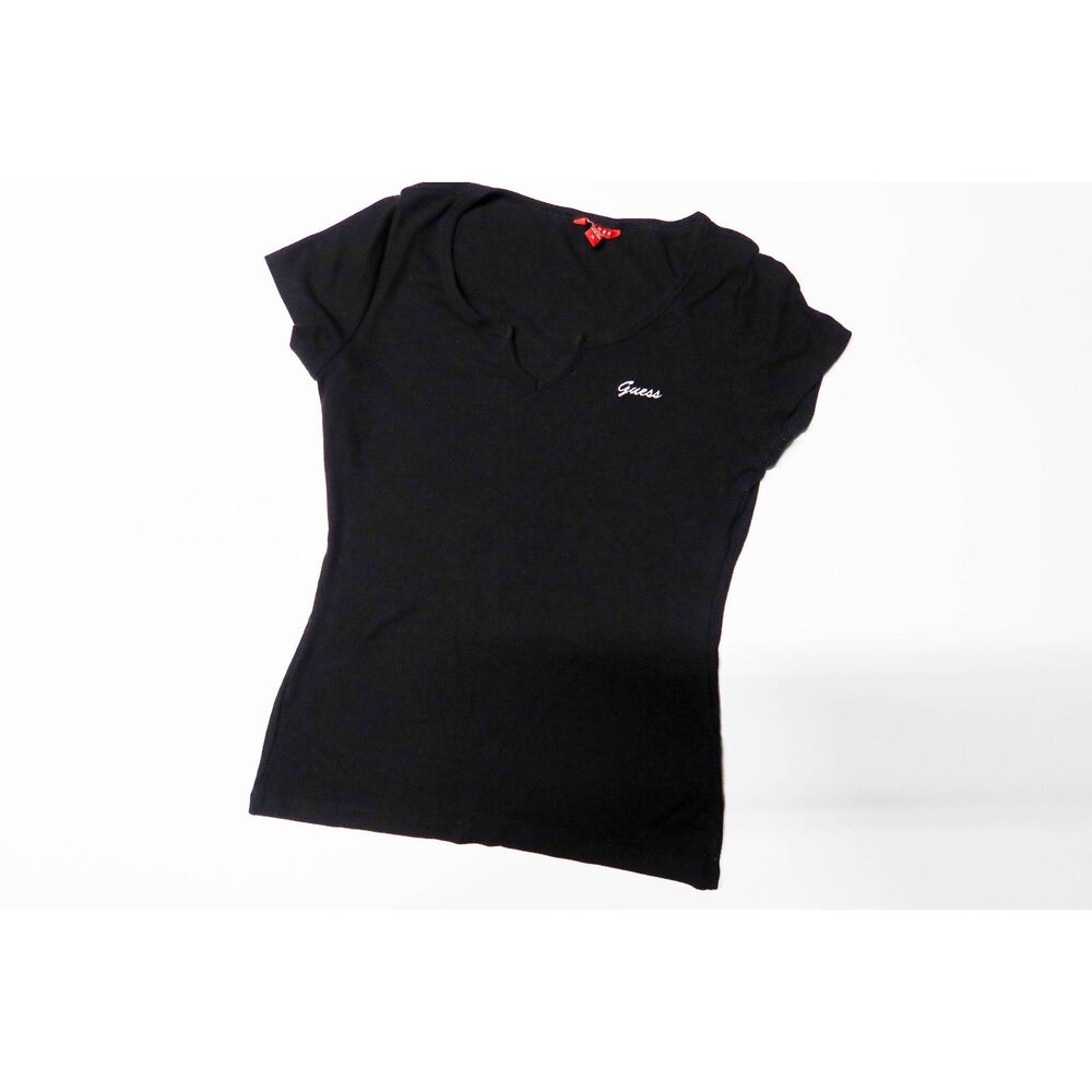 Guess women's v-neck ribbed tee